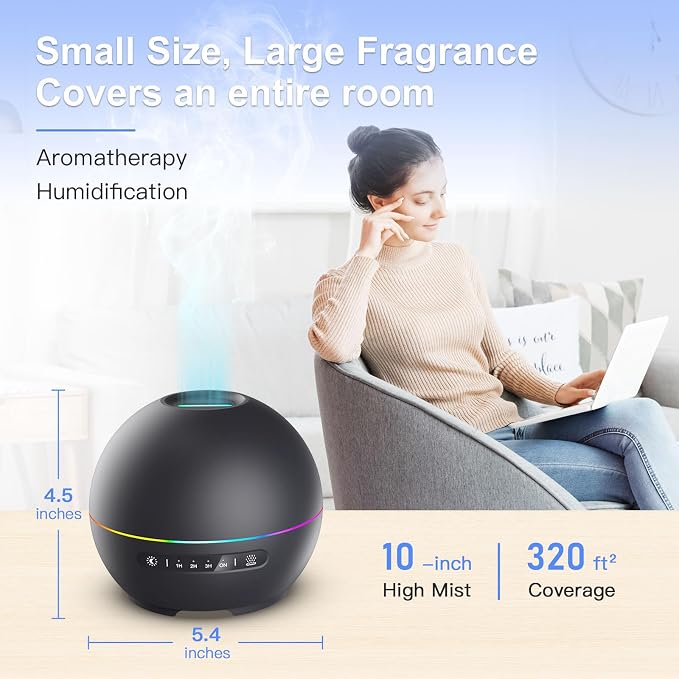 THIMONES 2 Pack Essential Oil Diffuser - Image 3