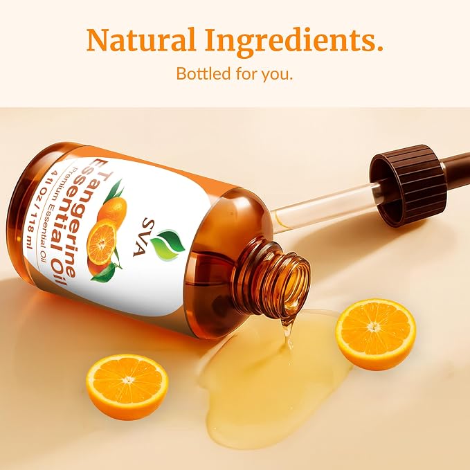 SVA Tangerine Essential Oil – 4 Fl Oz – 100% Natural Tangerine Oil - Image 8