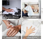 Avalon Towels Cotton Washcloths 24-Pack – 12 x 12 Inch White Super Soft & - Image 7