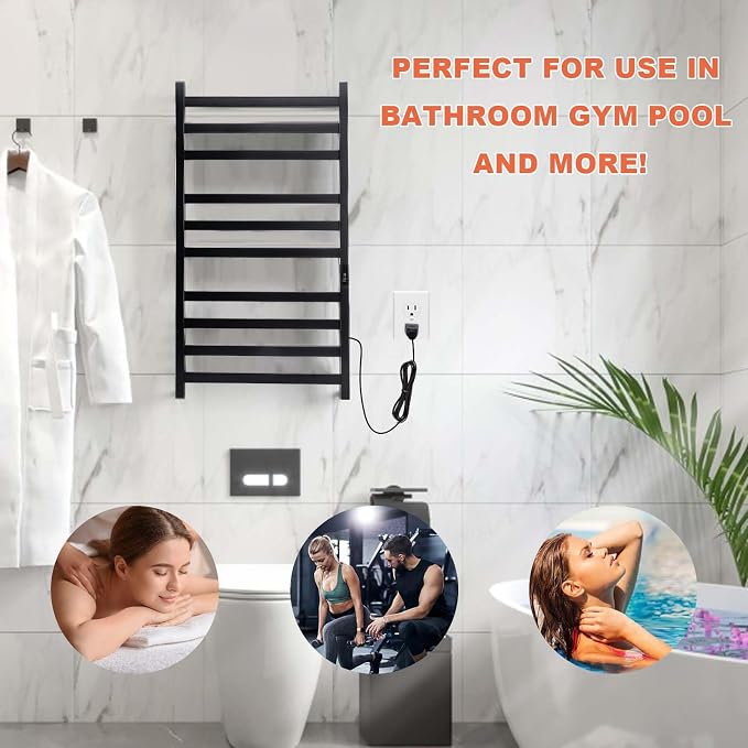 Towel Warmer Heated Towel Rack-Bar - Image 5