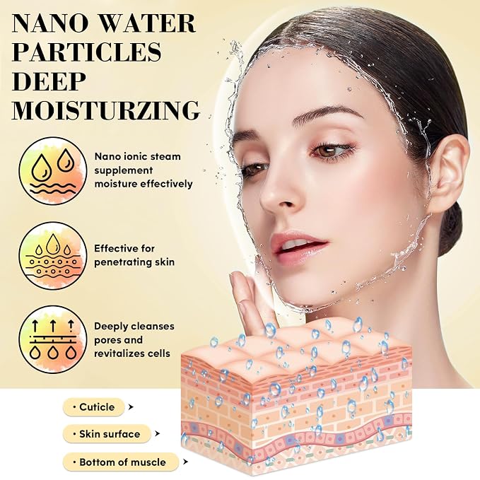Pjordo Facial Steamer Spa Kit, Nano Ionic Face Steamer - Image 2