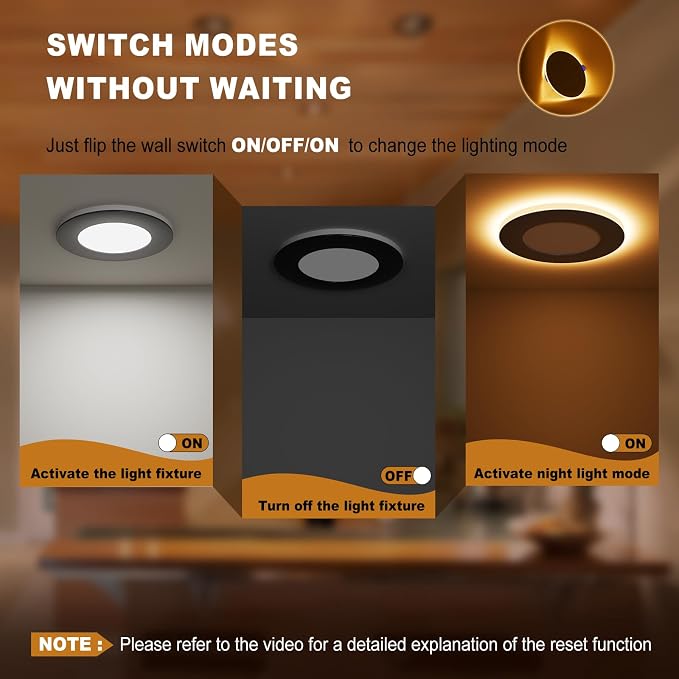 VOLISUN 12 Pack 4 Inch Black Recessed Light - Image 6