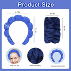 Beleki Spa Headband for Washing Face Wristband Set Sponge Makeup Skincare Face - Image 2