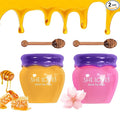 2 Bottles Sakura & Honey Lip Balm, Day & Night Repair Deep Moisture and Fade by Alisesun