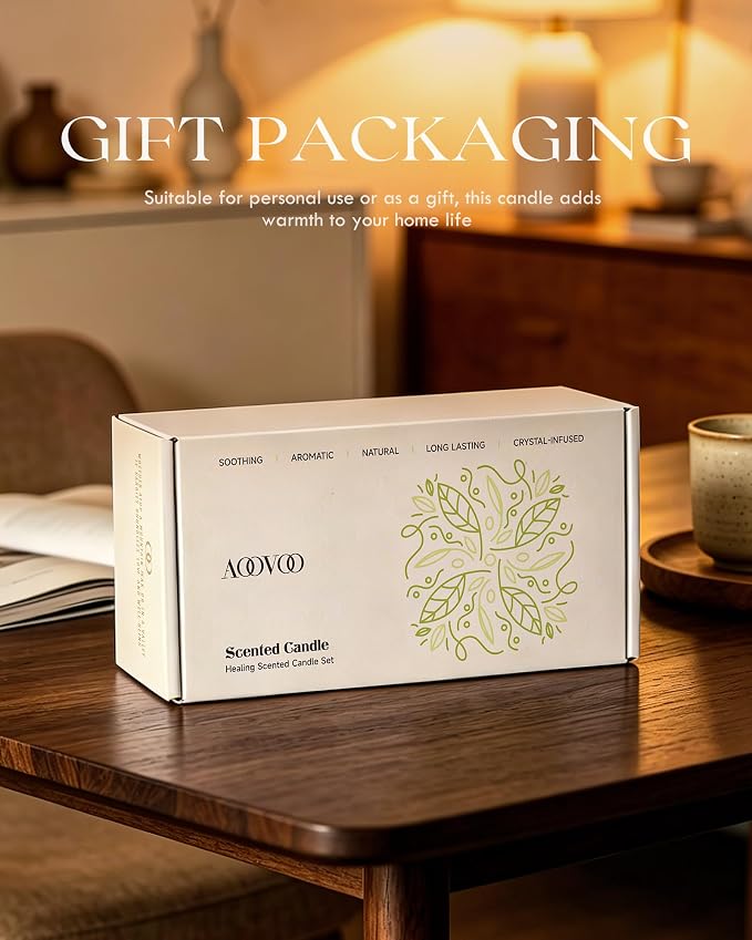 AOOVOO 2 Pack Sage & Palo Santo Candles – Cleansing Candle - Image 7
