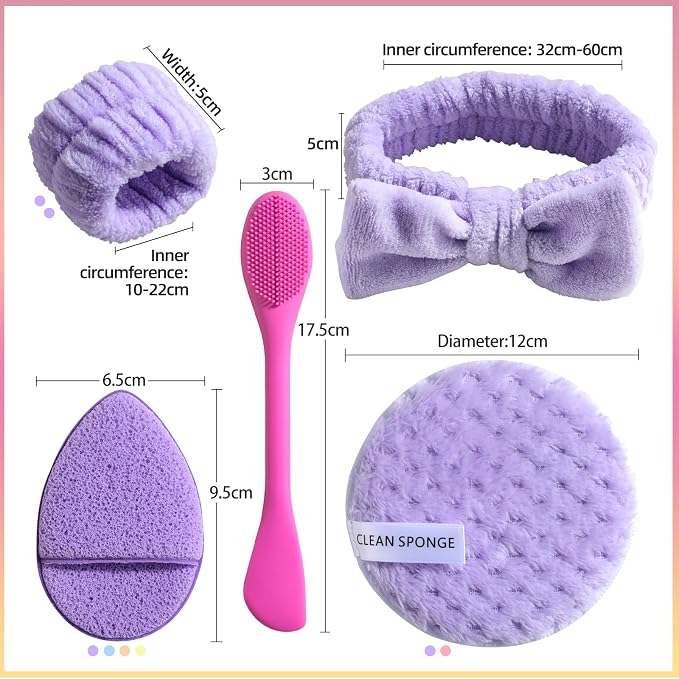 JPNK Face Sponges Cleansing Exfoliating Facial Sponges - Image 3
