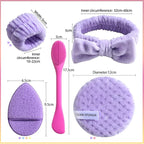 JPNK Face Sponges Cleansing Exfoliating Facial Sponges - Image 3