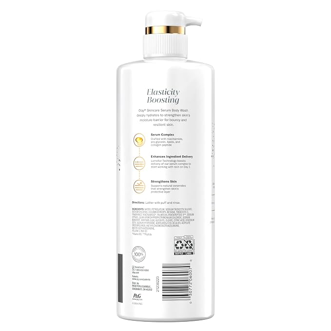 Olay Body Wash for Women, Elasticity Boosting, Collagen Peptide Serum Complex - Image 11