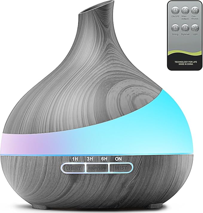 HJTHJT 500ML Essential Oil Diffuser: Aroma Diffuser by HJTHJT