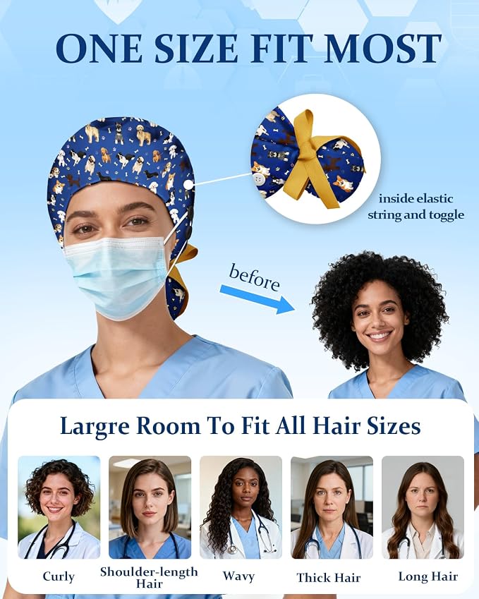 Plifal 100% Cotton Scrub Cap - Image 5