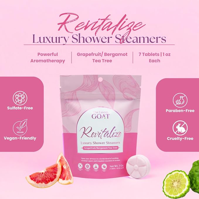 TLG Revitalize Shower Steamers Aromatherapy 7 Pack – USA Made - Image 2