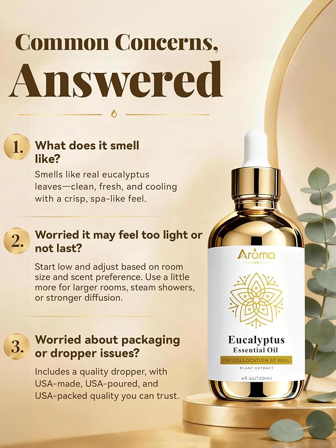 Eucalyptus Essential Oil 4 Fl Oz Made in USA - Image 4