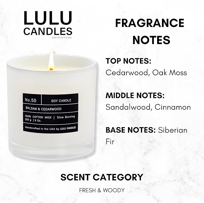 Lulu Candles | Balsam & Cedarwood | Smells Like Fresh Fir | Luxury Scented Soy - Image 3