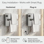 Electric Towel Warmer, Heated Towel Rack - Image 5