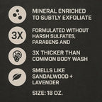 Duke Cannon THICK Body Wash for Men, Midnight Swim, Deep Cleansing & Hydrating - Image 5