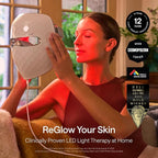 Ulike ReGlow LED Face Mask, Remote Control, Eye Protection, Home Skincare Device - Image 2