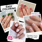 UNA GELLA Extra Short Coffin Nail Tips: XS 216pcs Pre-shape Press on Nails - Image 3