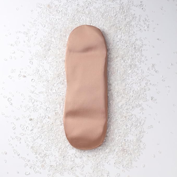 Weighted Eye Pillow for Relaxation, SPA and Travelling, 100% Natural Clear - Image 4