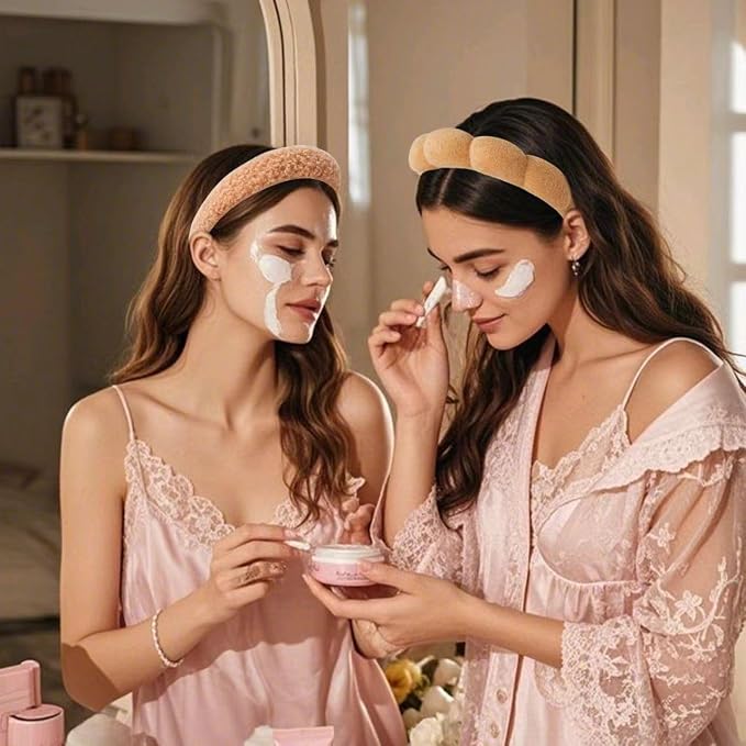 2Pcs Spa Headband for Washing Face & 1 Pair Wristband Set - Image 4