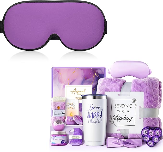 YFONG Weighted Sleep Mask, Women Men 3D Eye Mask Blocking Lights Sleeping Mask by YFONG