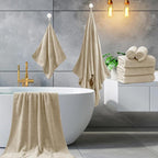 Ycosy 4 Pack Extra Large Microfiber Bath Towels Set, 35x70 inches, Less Lint - Image 5
