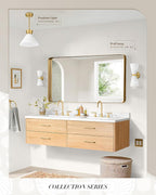 Modern Wall Sconce Set of 2, HWH 2-Light Up Down Wall Light Indoor Vanity Wall - Image 6