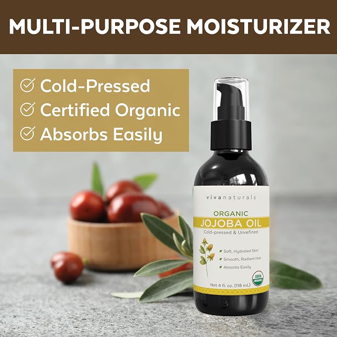 Viva Naturals Organic Jojoba Oil - Image 2
