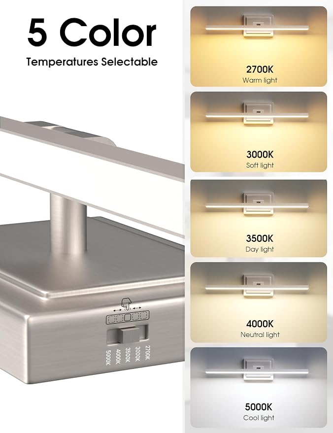VOLISUN Modern Bathroom Vanity Light 31.5 inch, 18W Dimmable 5CCT Led Bathroom - Image 4