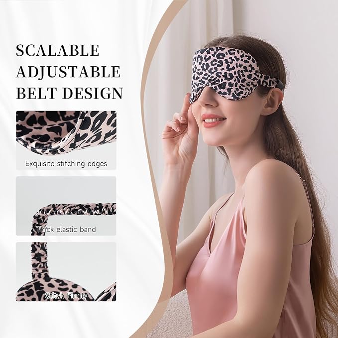 THXSILK Sleep Mask 100% 19 Momme Pure Mulberry Silk Super Smooth Cooling - Image 3