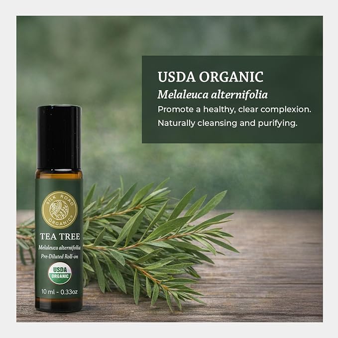 Silk Road Organic Tea Tree Essential Oil Roll On - Image 7