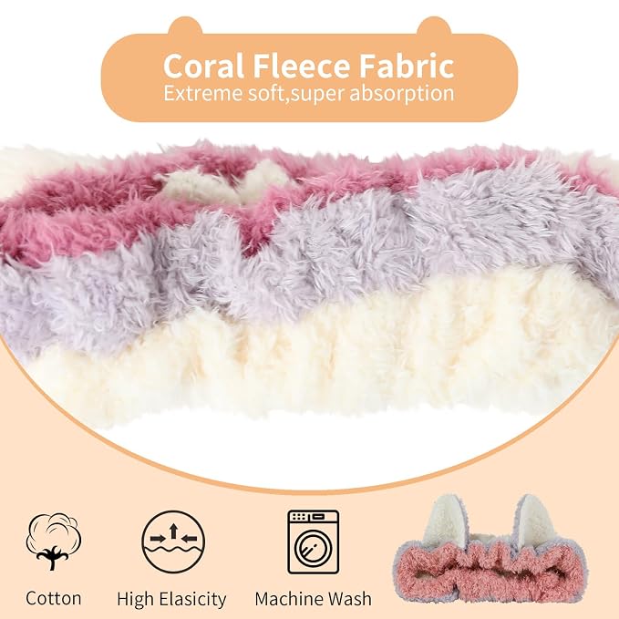PERFECTSIGHT Kawaii Headband for Spa, Washing Face, Party - Image 2
