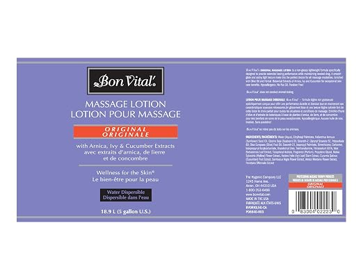 Bon Vital Original Massage Lotion, 5 Gallon Pail – Lightweight, Non-Greasy - Image 2