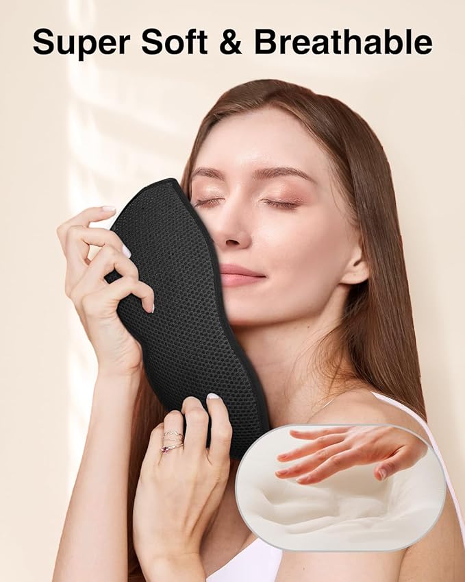 MABAO Sleep Mask for Side Sleeper, Eye Mask for Sleeping Women Men, 3D - Image 5