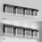 Aipsun Black Bathroom Light Fixtures Modern Vanity Lighting Fixtures LED Vanity - Image 8