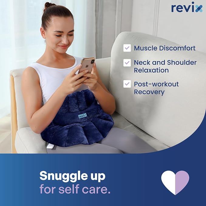 REVIX Microwave Heating Pad for Neck Shoulders and Back, Weighted Hot Neck - Image 5