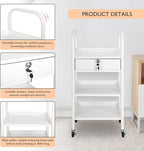 LEIBOU Beauty Salon Trolley Cart Hair Station - Image 4