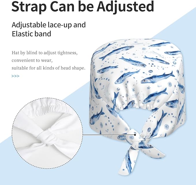 Alligator Ice Cream Working Cap, Scrub Cap - Image 4