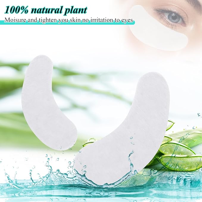 fenshine 100 Pairs Eyelash Extension Eye Pads Lint Free Hydrogel Eye Patches - Image 2