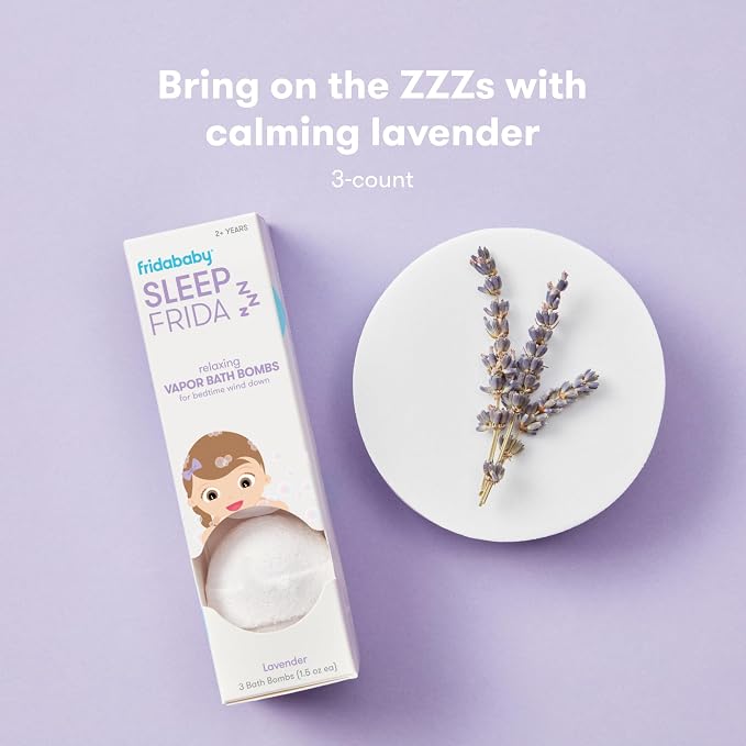 Frida Baby Natural Sleep Bath Bombs, Lavender Essential Oil Bath Bombs - Image 2