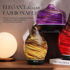 Porseme 150ml Essential Oil Diffuser Glass Color Changing Aroma Air Diffusers - Image 4
