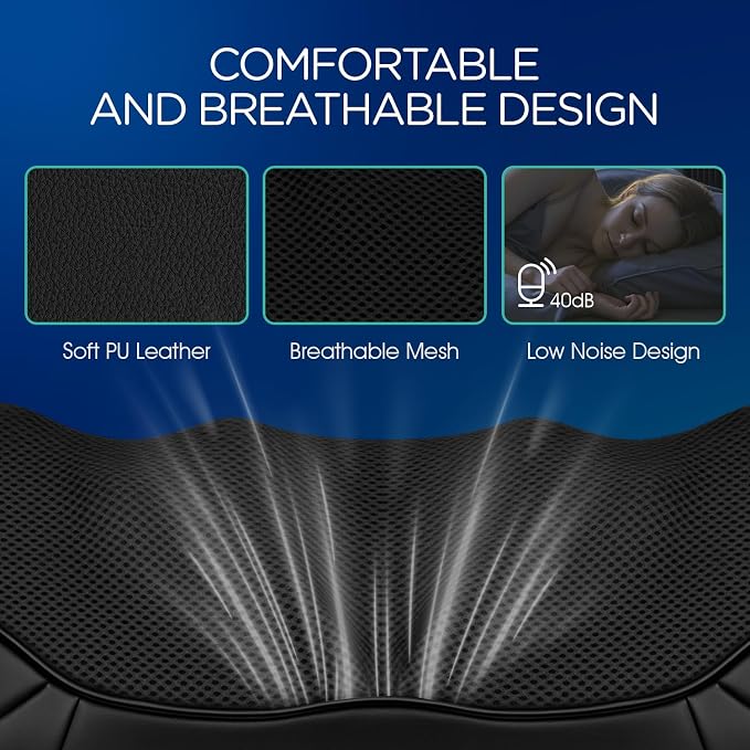 VOYOR-HEALTH Shiatsu Neck and Back Massager, Electric Deep Tissue 4D Kneading - Image 4