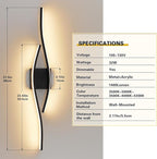 Joossnwell Bathroom Vanity Light Modern Bathroom Lighting Fixture Over Mirror - Image 4