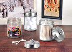 Amolliar 6Pc Apothecary Jars Bathroom Vanity Organizer- Rustic Farmhouse Decor - Image 3