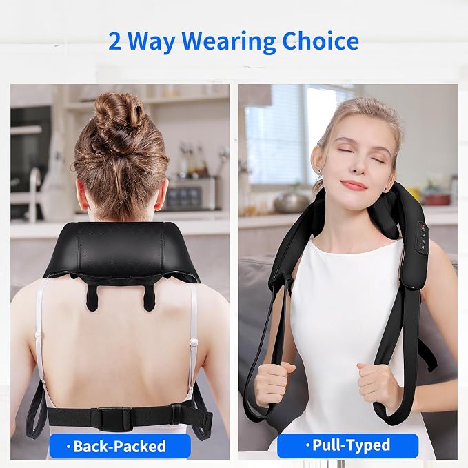 Shiatsu Neck Massager for Pain Relief Deep Tissue, Cordless Shoulder and Back - Image 6
