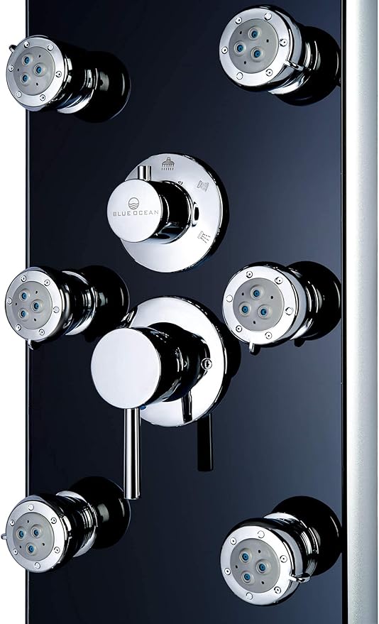 Blue Ocean 52" Aluminum SPA392B Shower Panel Tower System - Image 2
