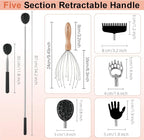 WOVTE Back Scratcher and Scalp Massager Kit – 4 in 1 Telescoping Back Scratcher - Image 4
