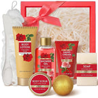 Spa Luxetique Gifts for Women 8pcs of Romantic Rose Gift Set for Women Bath and by SPALUXETIQUEWORLD