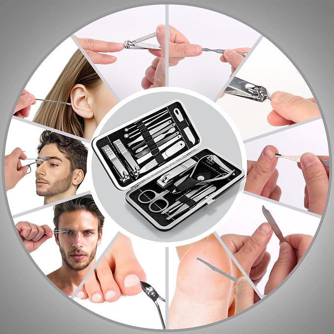 Professional Nail Clippers for Women，Travel Manicure Kit for Men，Nail Clipper - Image 5