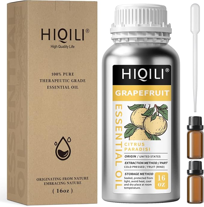 HIQILI 16 Fl Oz Grapefruit Essential Oil, by HIQILI