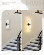 Modern Black Wall Sconce, HWH Up and Down Indoor Sconces Wall Lighting - Image 5